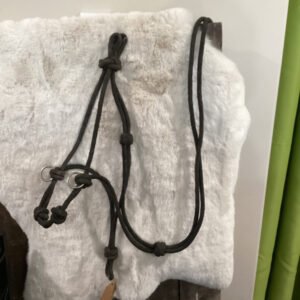 Rope Halter Black with Clips