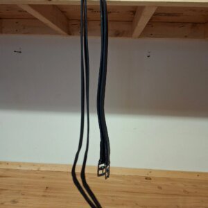 Used Black Stirrup Leathers