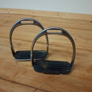 Used Cliff Barnsby Stainless Steel Stirrup Irons