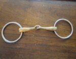 Used Herm Sprenger Loose Ring Snaffle Bit 5"