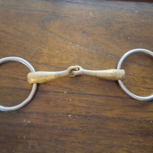 Used Herm Sprenger Loose Ring Snaffle Bit 5"