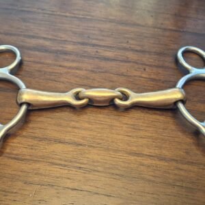 Used Shires Brass Alloy Universal/Gag Bit with Lozenge 12.5 cm