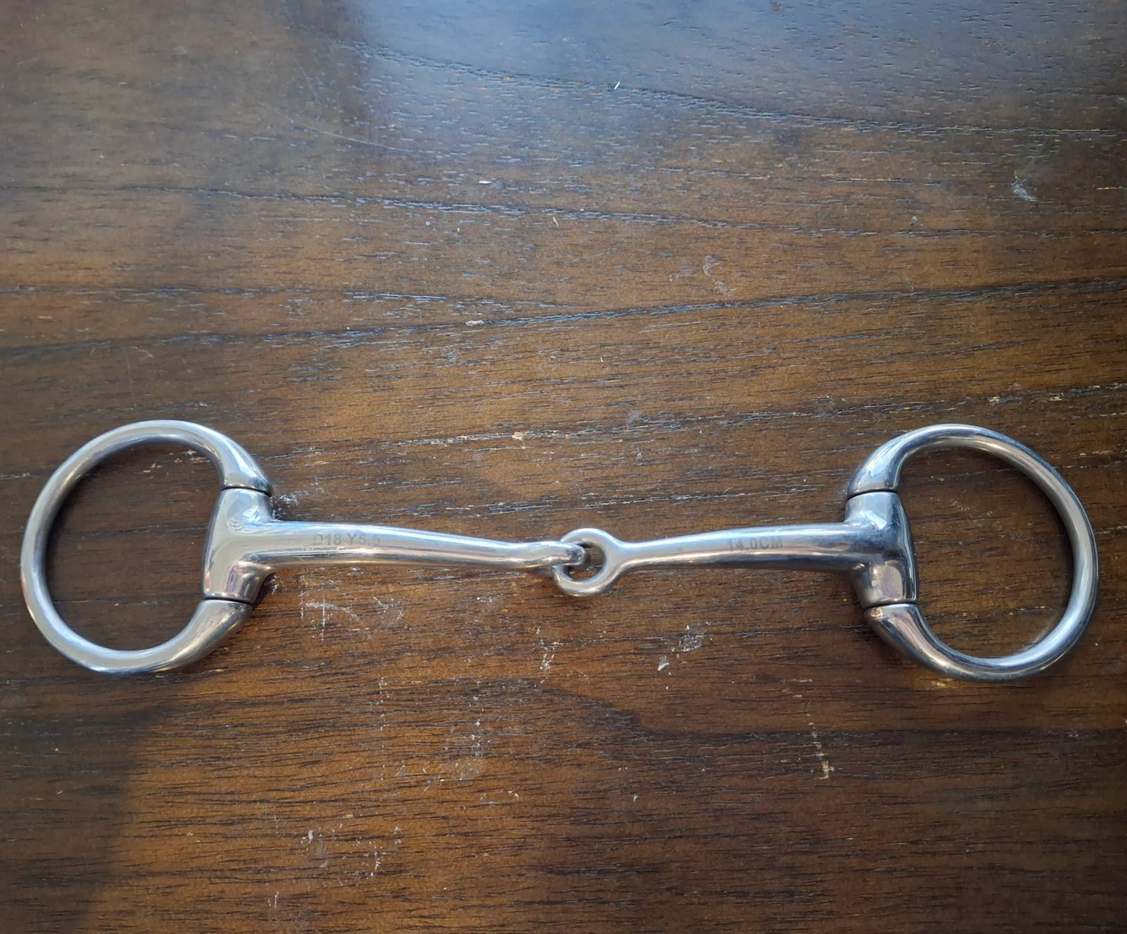 Used SS Eggbutt Bradoon Bit 5 1/2" Used SS Eggbutt Bradoon Bit 5 1/2"