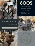 Western Rawhide 1387 Saddle with Stirups