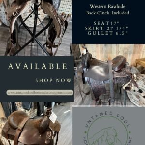 Western Rawhide 1387 Saddle with Stirups