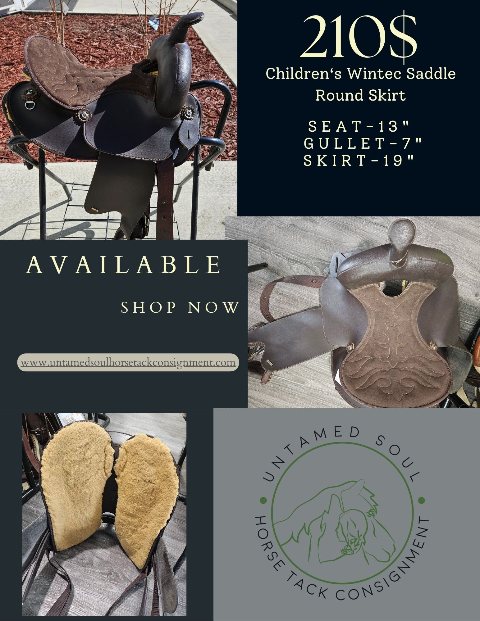 Western Saddle Wintec Child 13" Western Saddle Wintec Child 13"