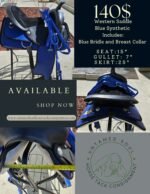 Western Synthetic Saddle Blue 15"